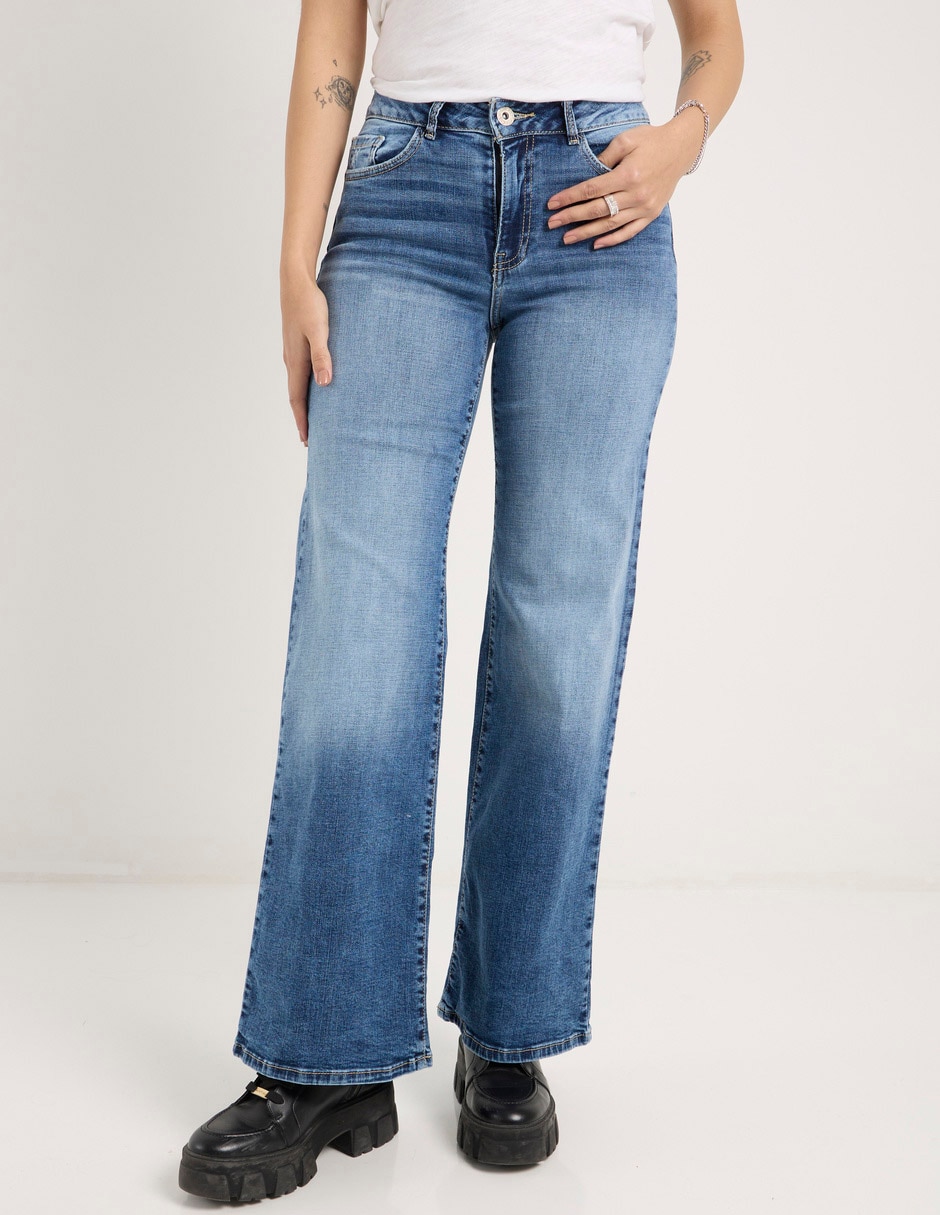 Jeans wide leg para mujer