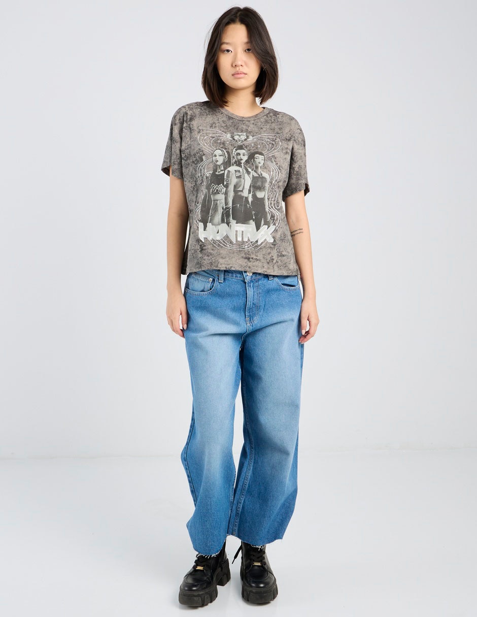Playera manga corta cuello redondo para mujer 3