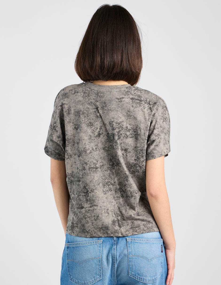 Playera manga corta cuello redondo para mujer 6
