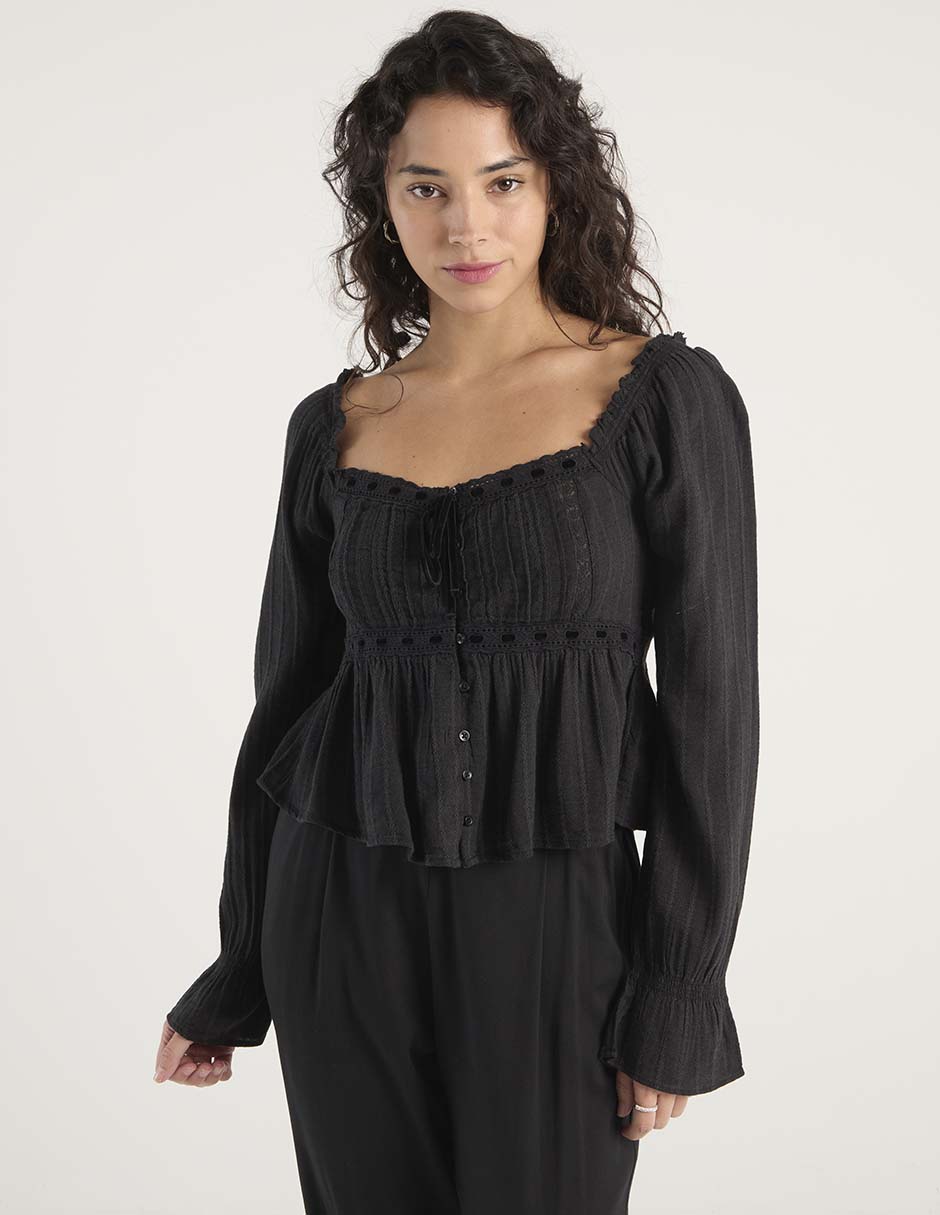 Blusa manga larga para mujer 2