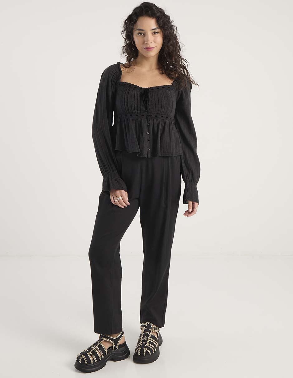 Blusa manga larga para mujer 3