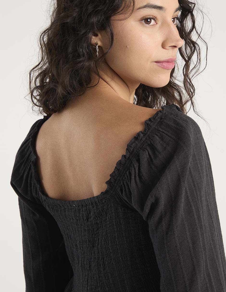 Blusa manga larga para mujer 5