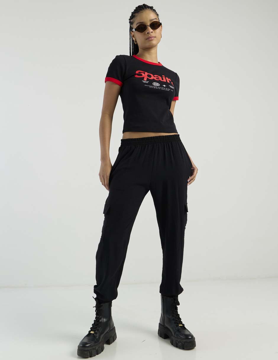 Playera manga corta That's It cuello redondo para mujer