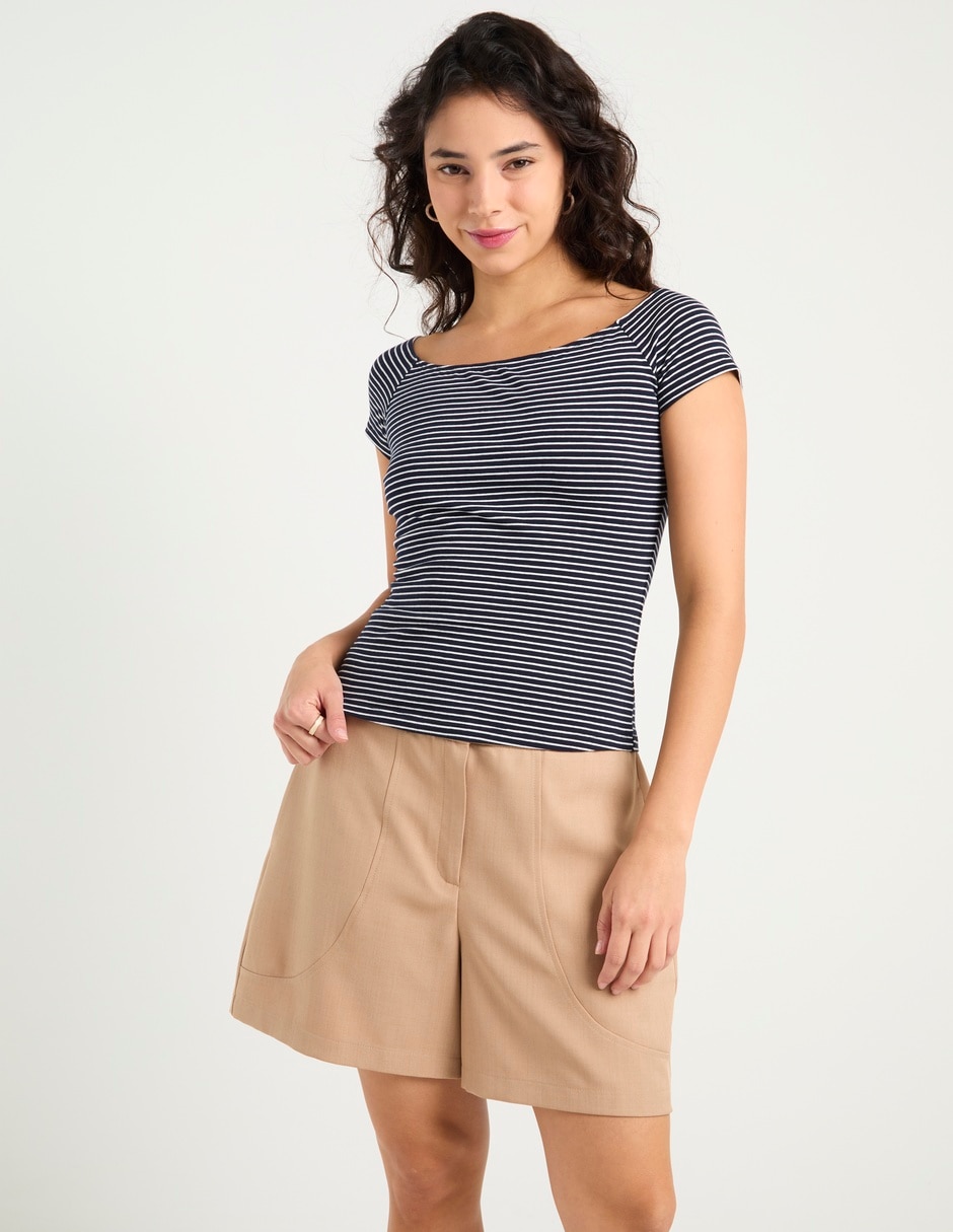 Blusa manga corta para mujer 3