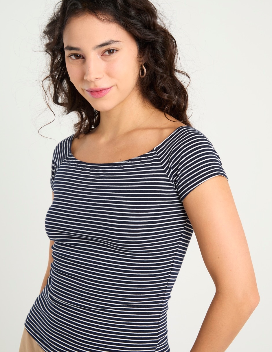 Blusa manga corta para mujer 4