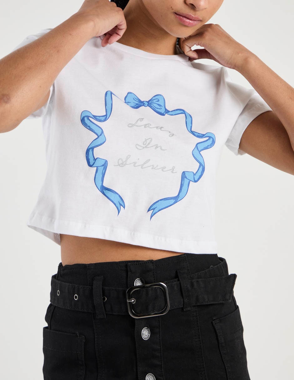 Playera manga corta cuello redondo para mujer 5