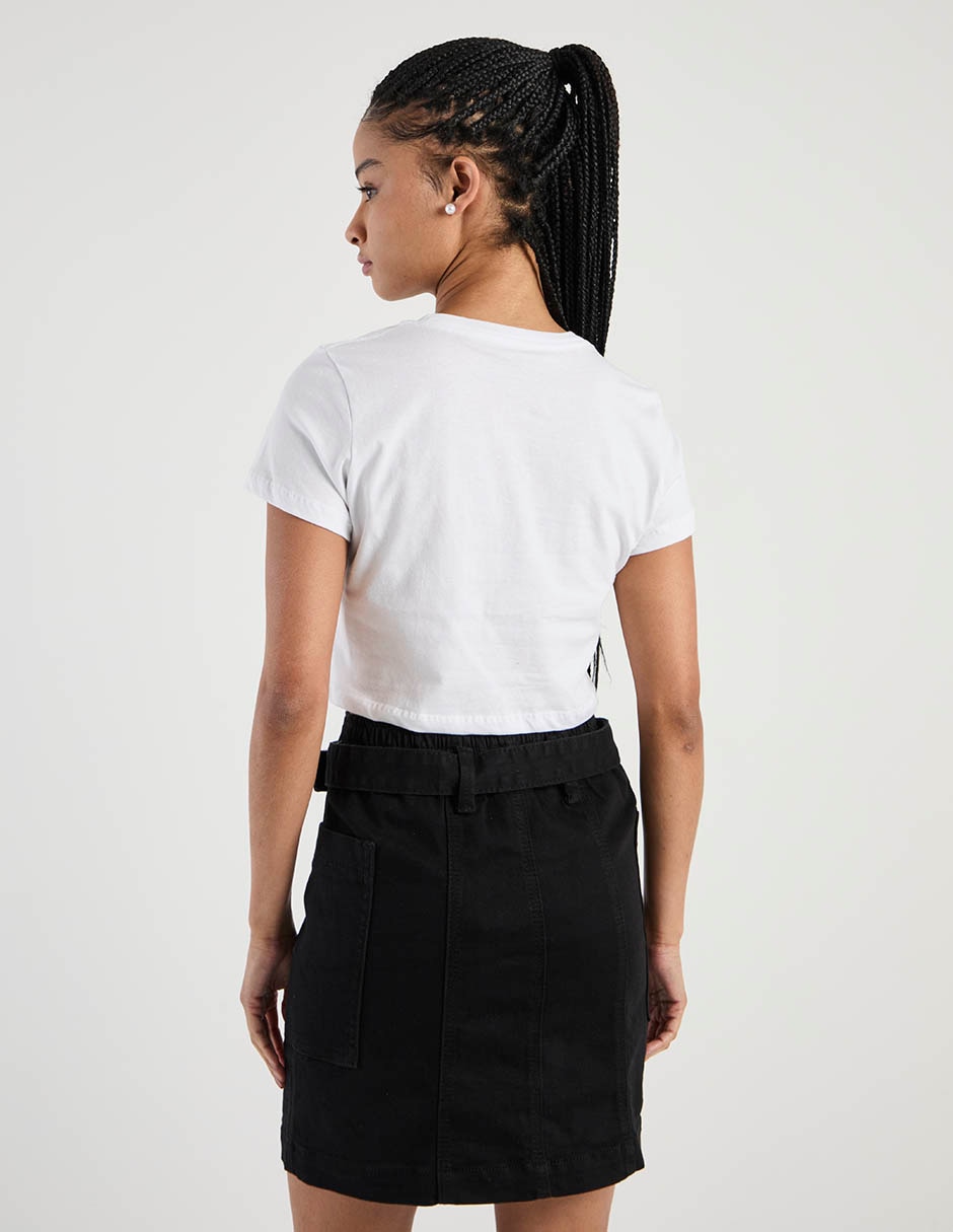 Playera manga corta cuello redondo para mujer 6