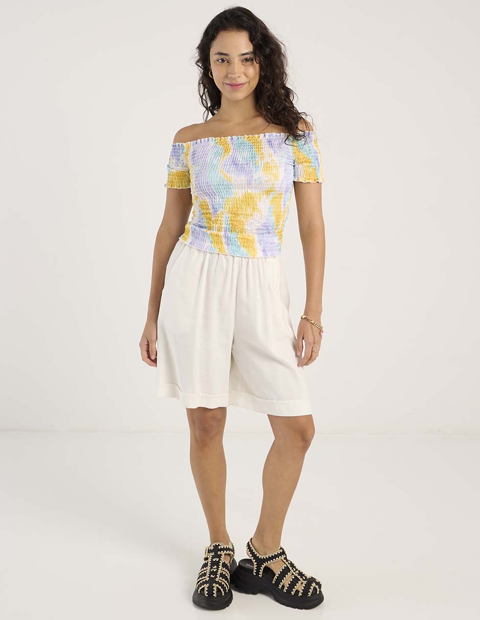 Blusa manga corta para mujer 3