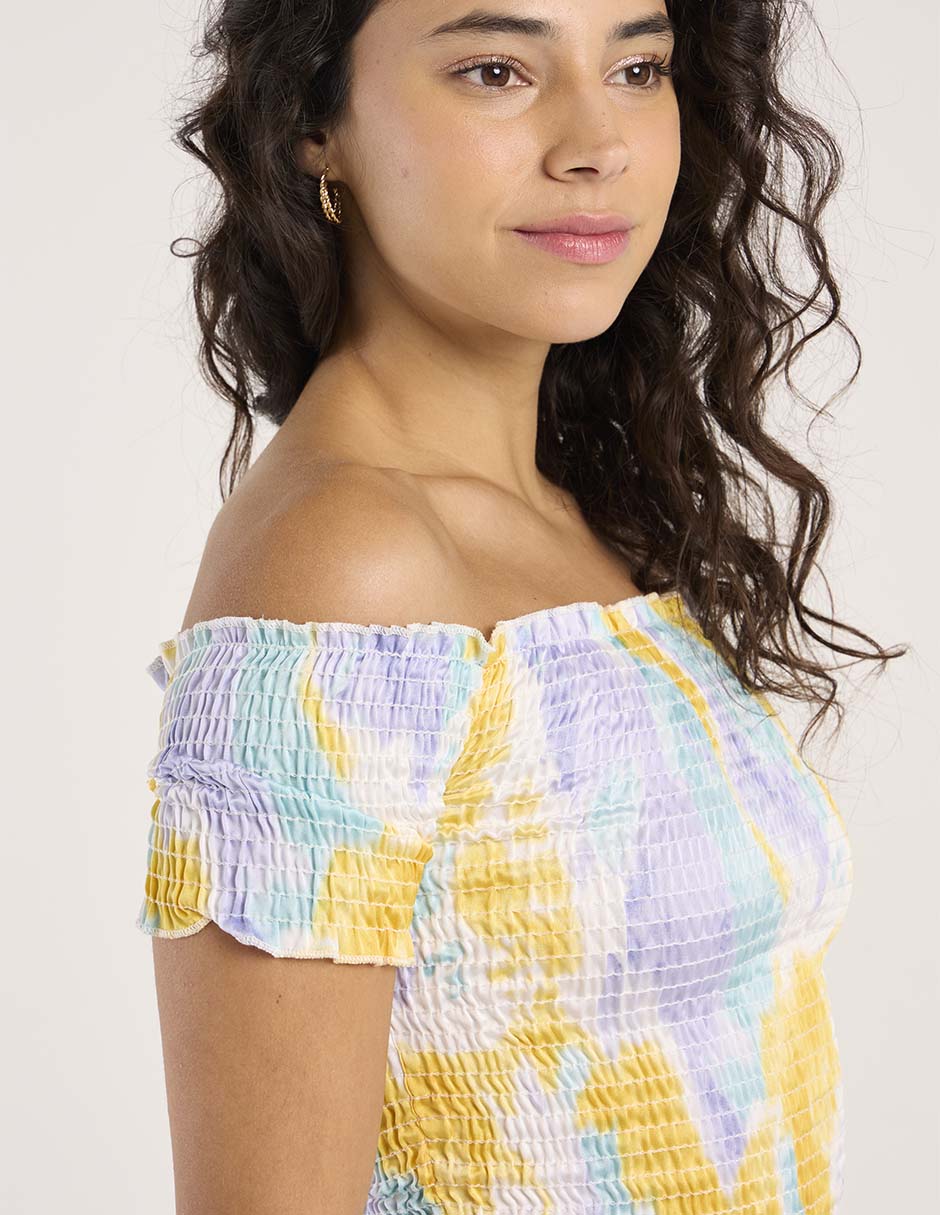 Blusa manga corta para mujer 4