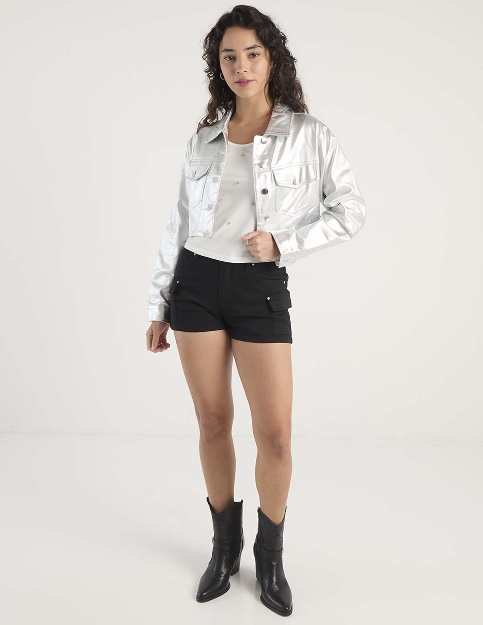 Playera manga corta cuello redondo para mujer 3
