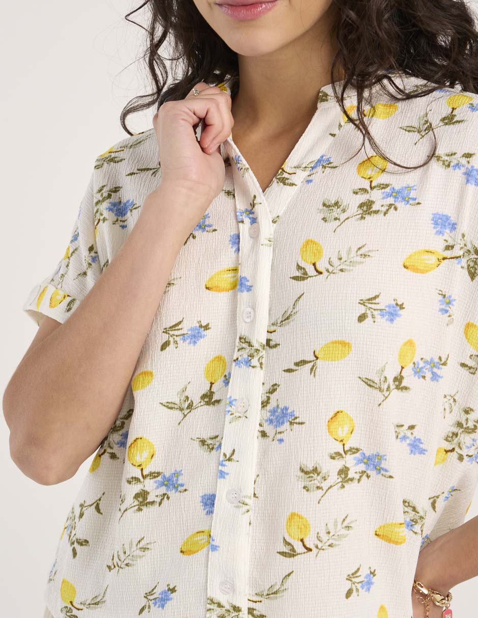 Blusa manga corta para mujer 4