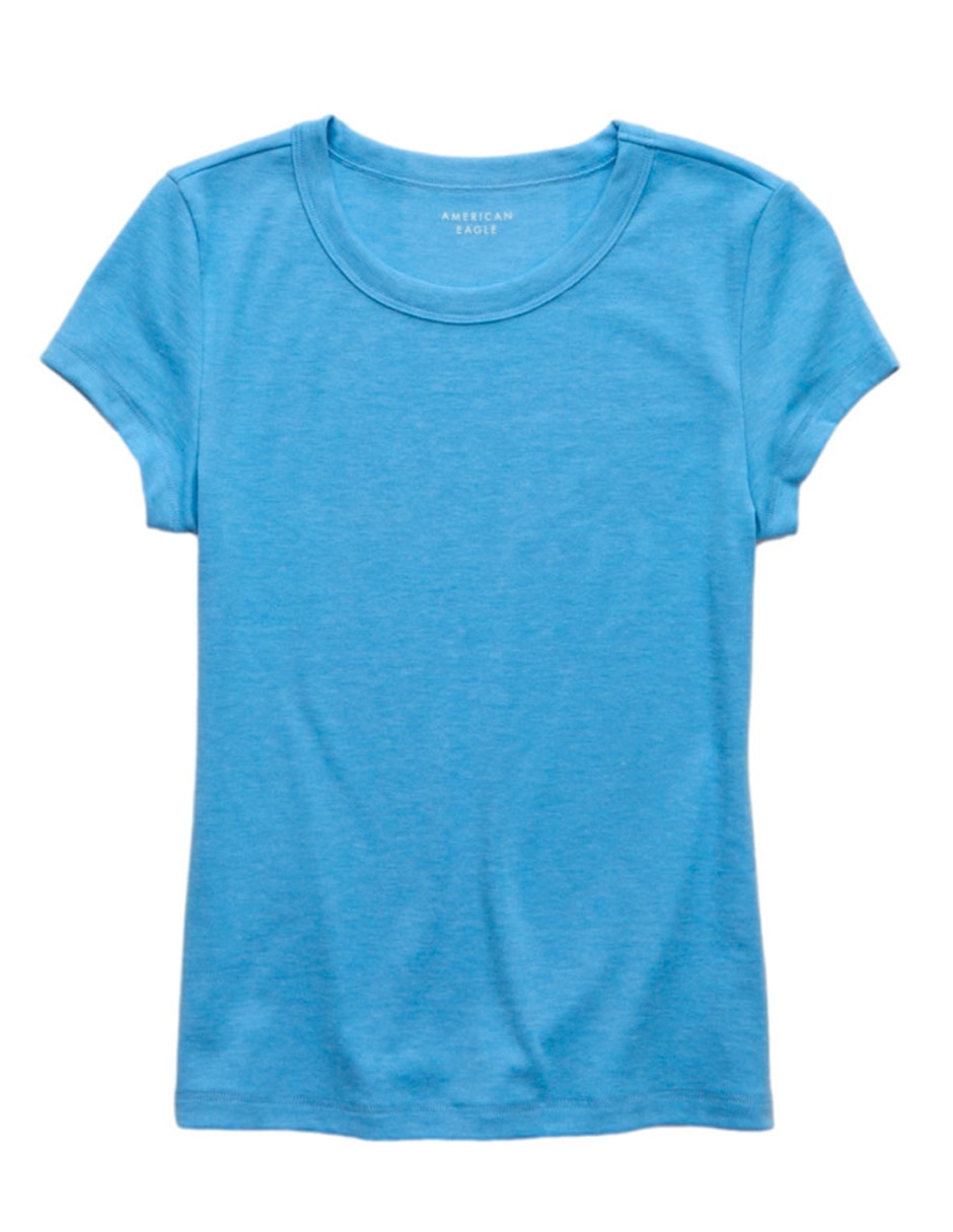Playera manga corta cuello redondo para mujer 3