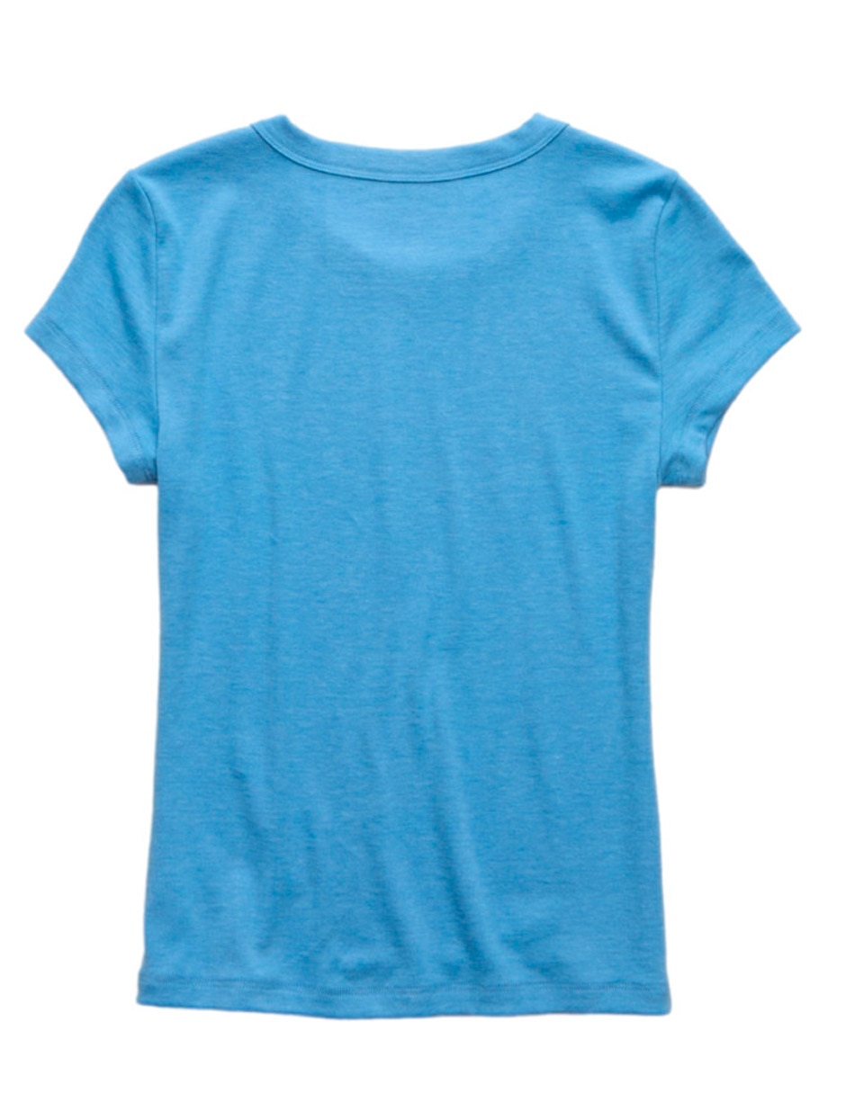 Playera manga corta cuello redondo para mujer 4