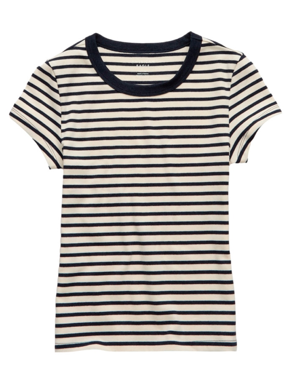 Playera manga corta cuello redondo para mujer 2