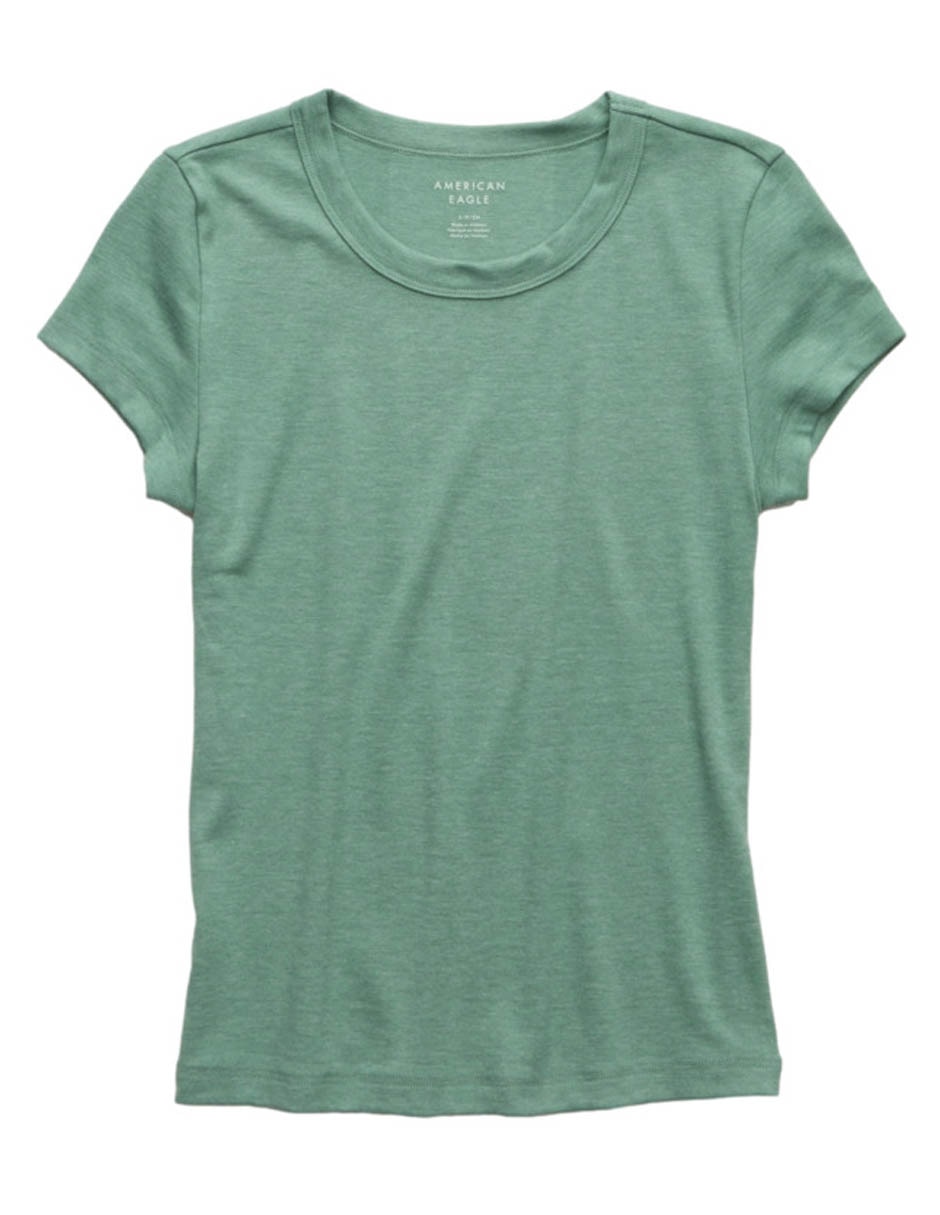 Playera manga corta cuello redondo para mujer 3