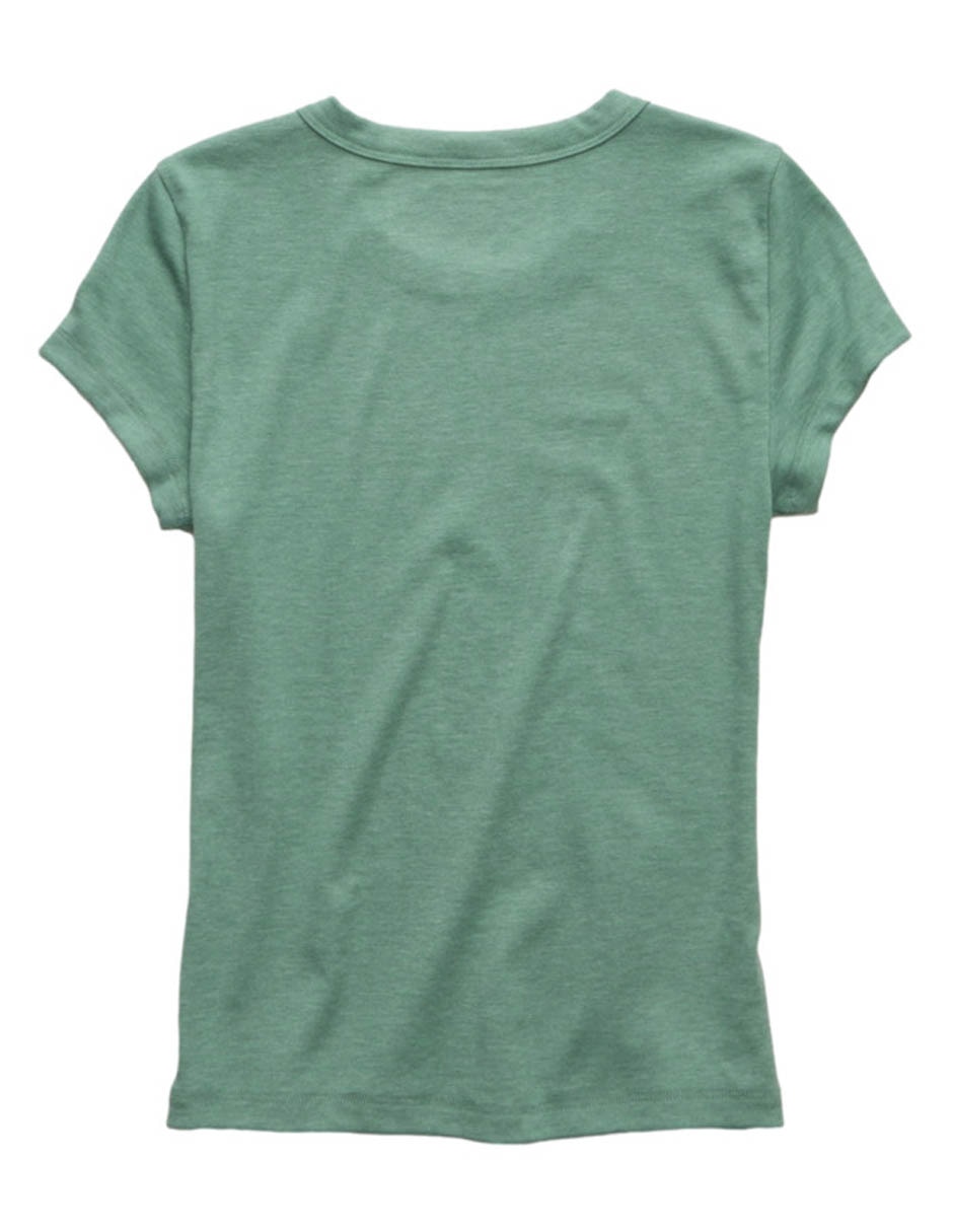 Playera manga corta cuello redondo para mujer 4