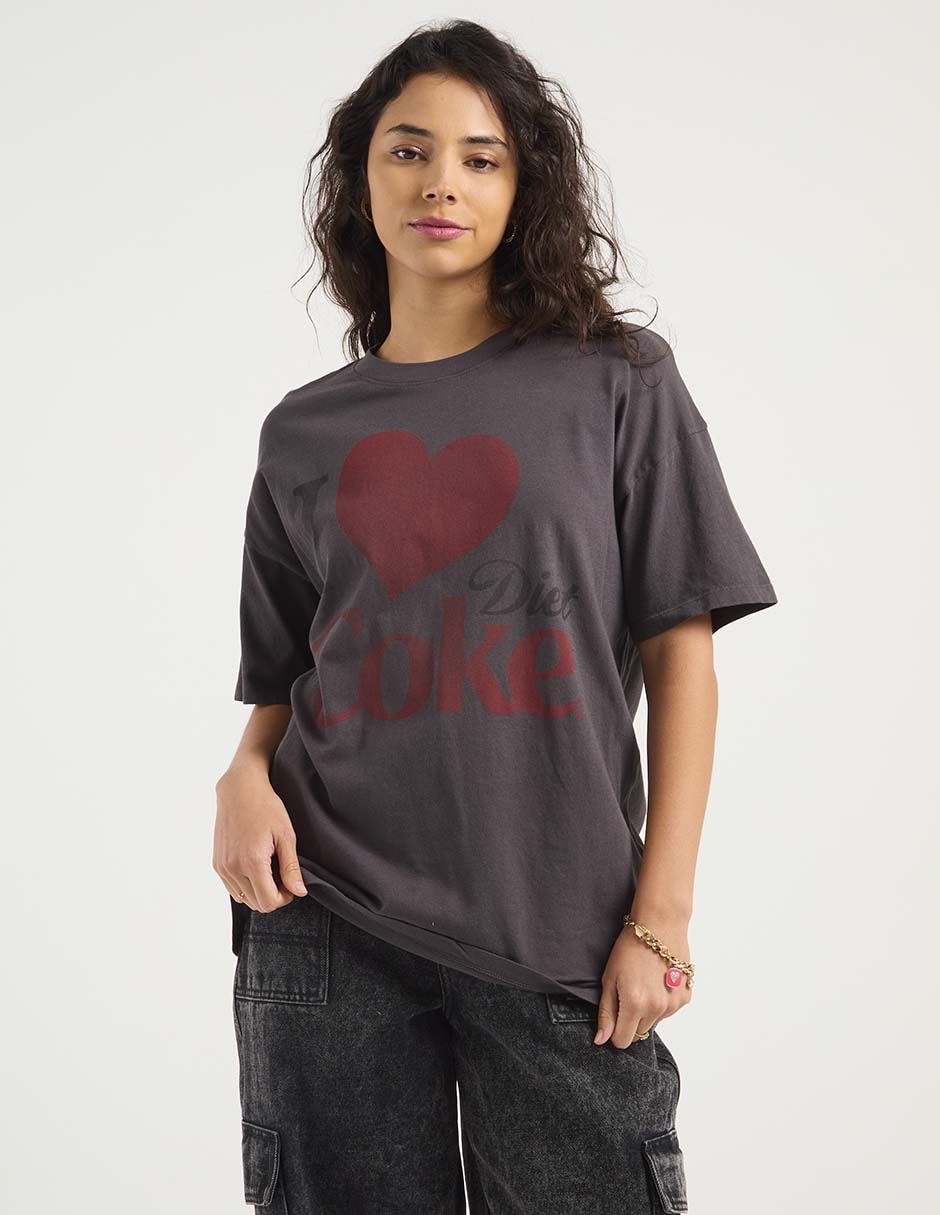 Playera manga corta cuello redondo para mujer