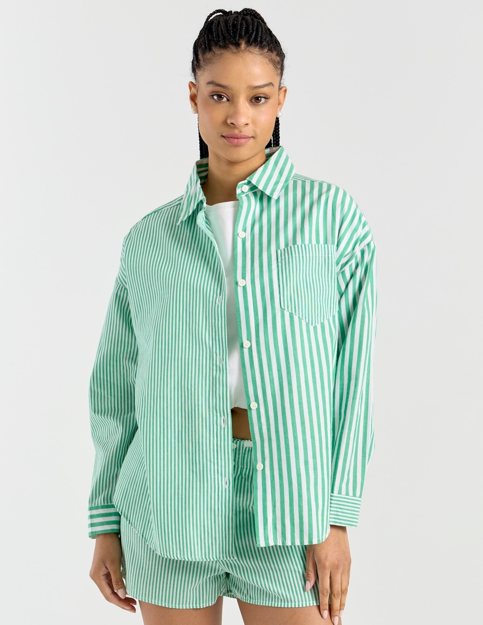 Blusa camisera manga larga para mujer Blusa camisera manga larga para mujer