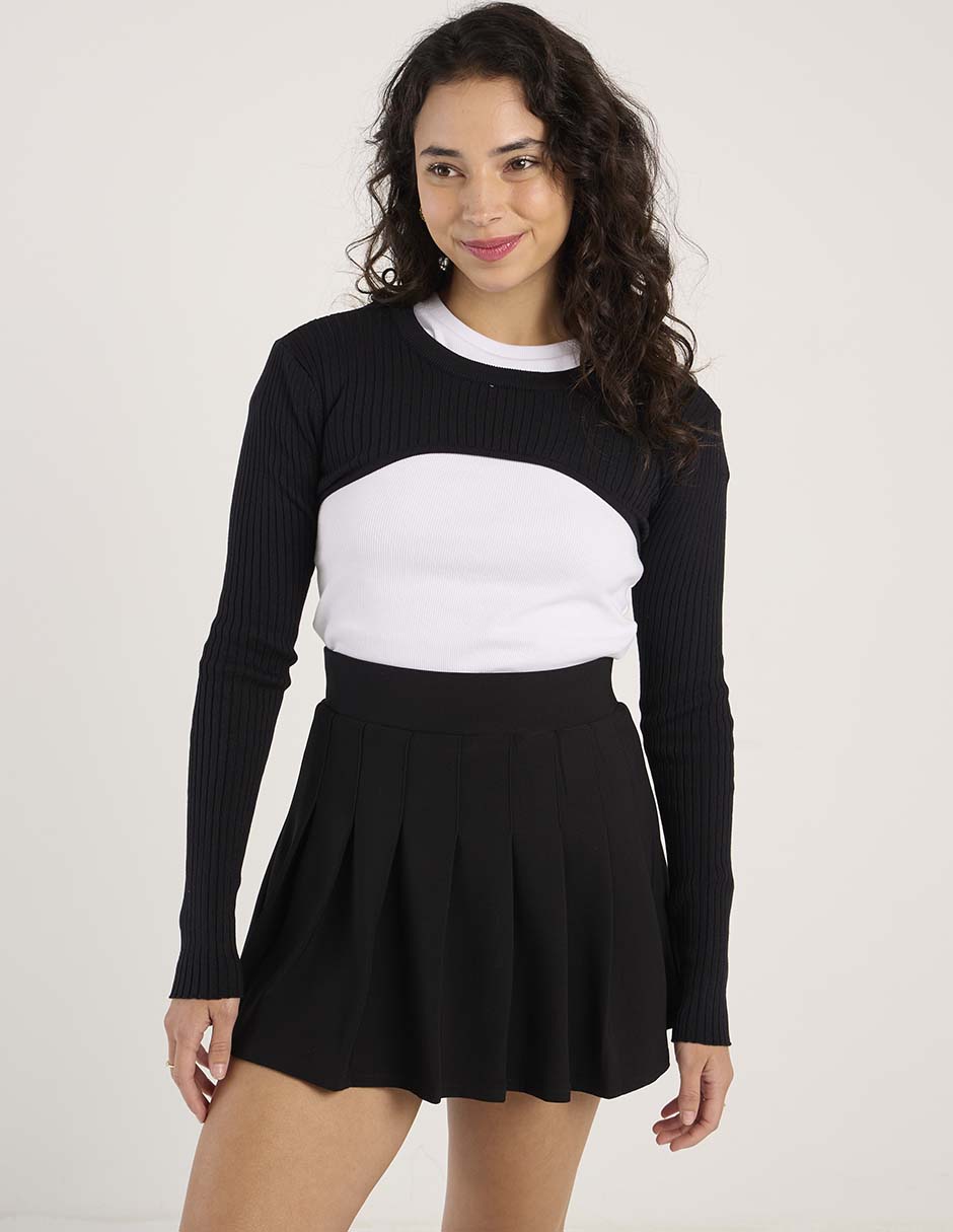 Blusa manga larga para mujer