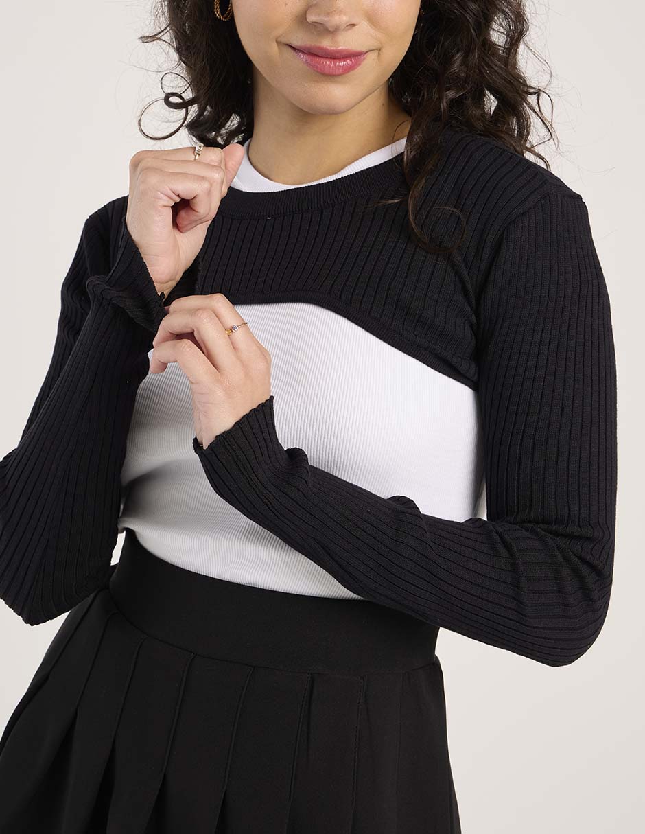 Blusa manga larga para mujer 4