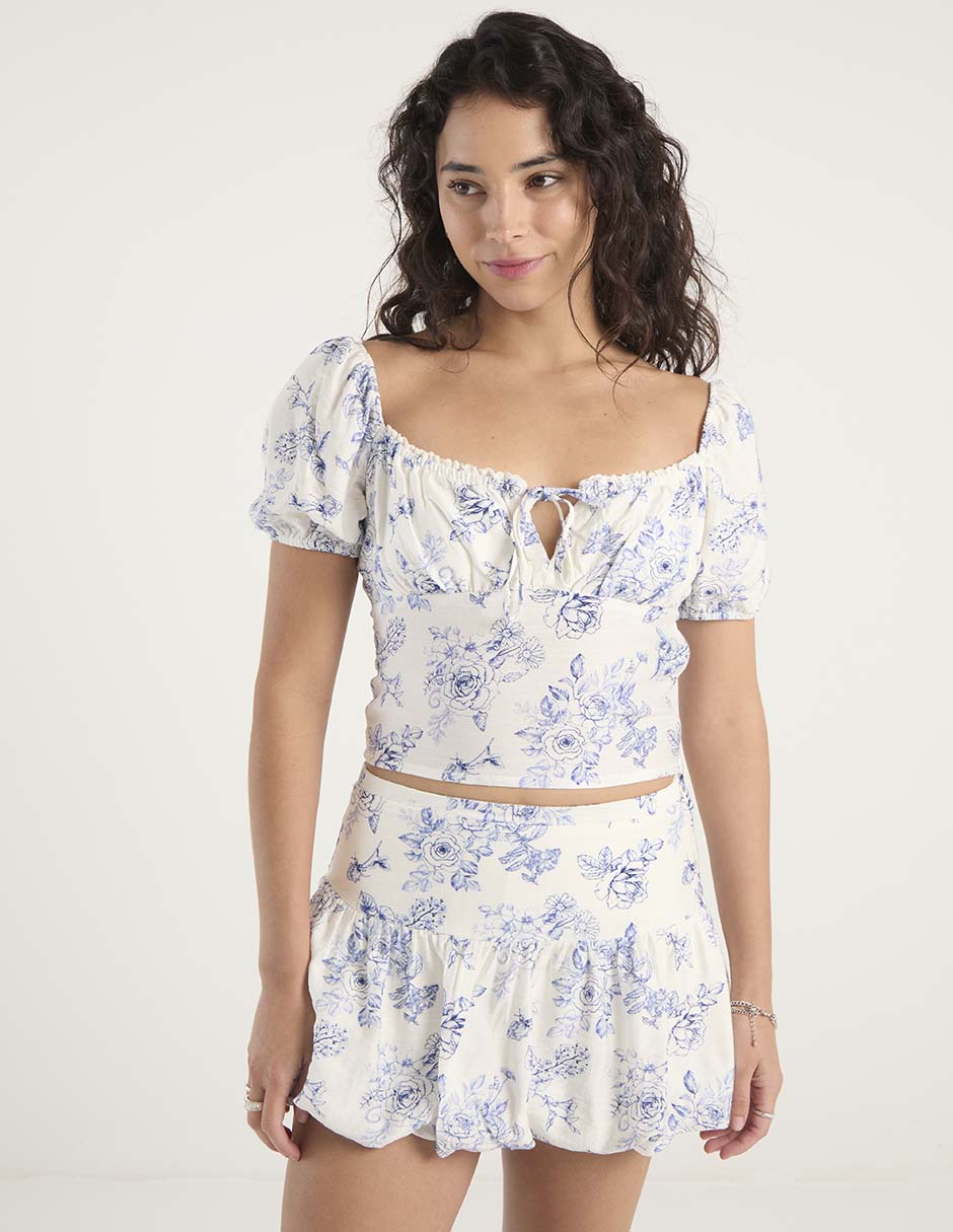 Blusa manga corta para mujer 2