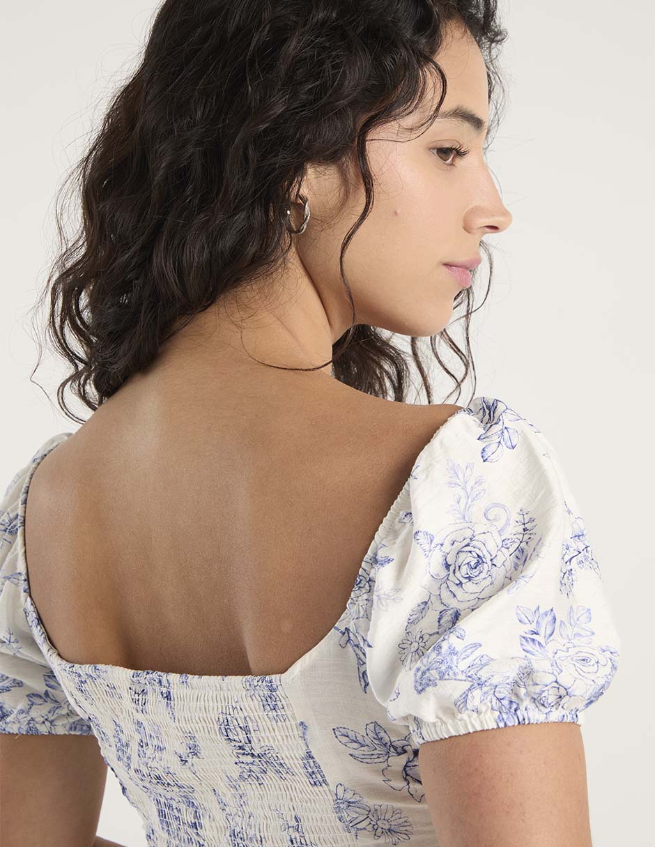 Blusa manga corta para mujer 5