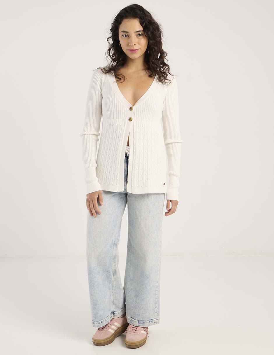 Suéter cuello V para mujer 3