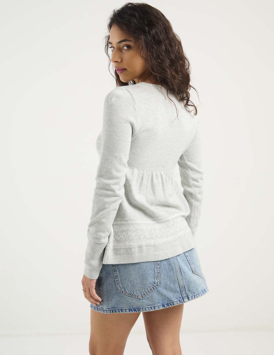 Suéter cuello v para mujer 6