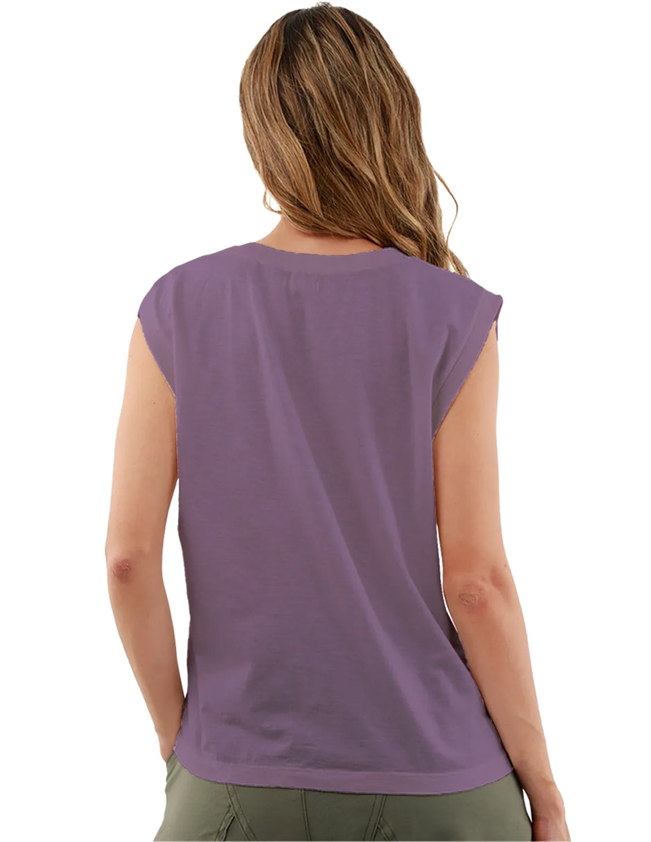 Playera caricaturas cuello redondo para mujer 2