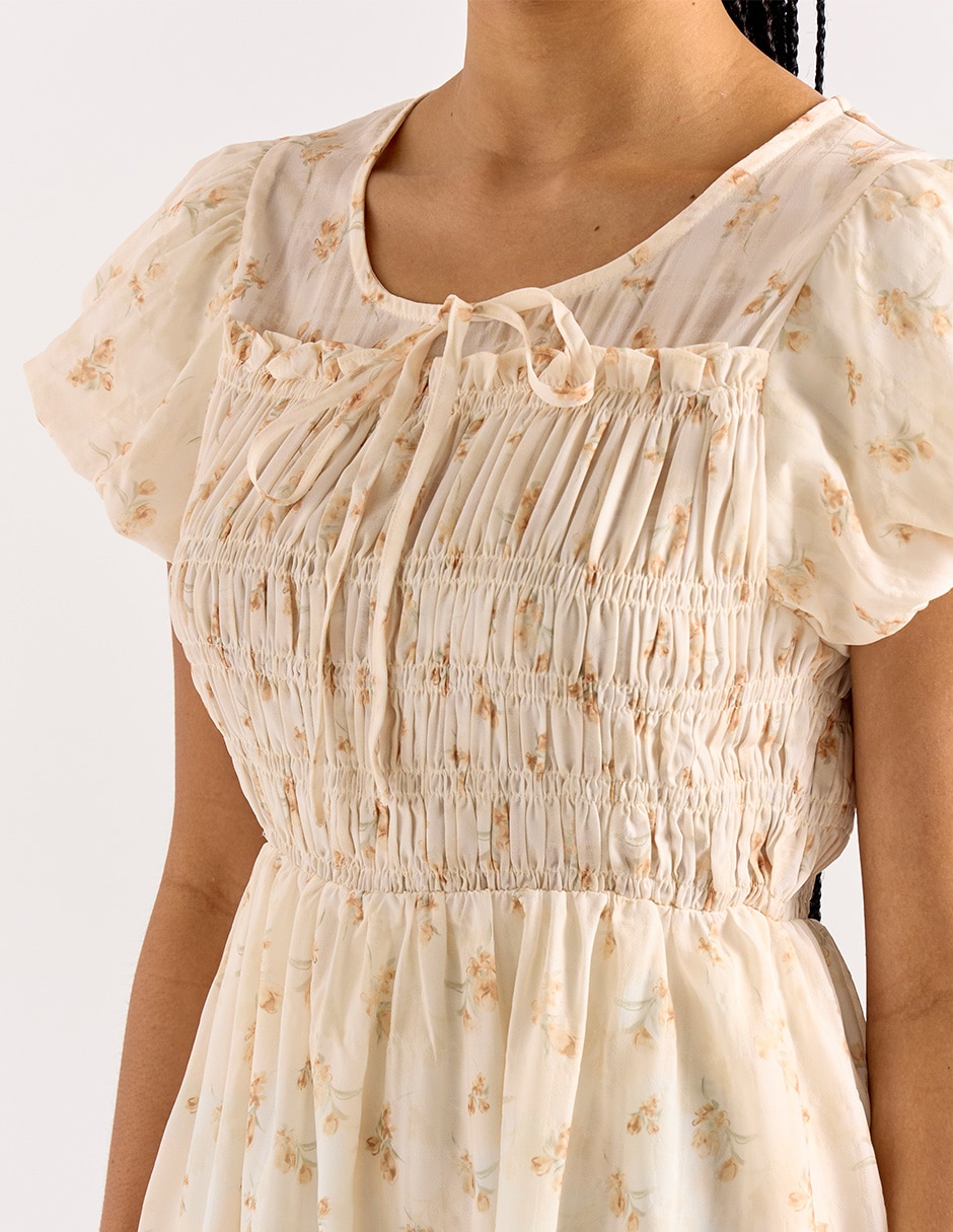 VESTIDO COFFEE BEAN ND316, G, AMARILLO