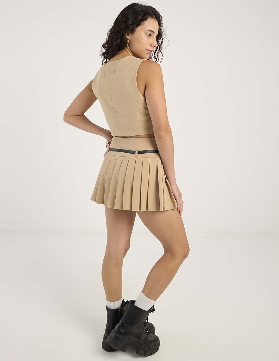 Falda mini cintura alta 6