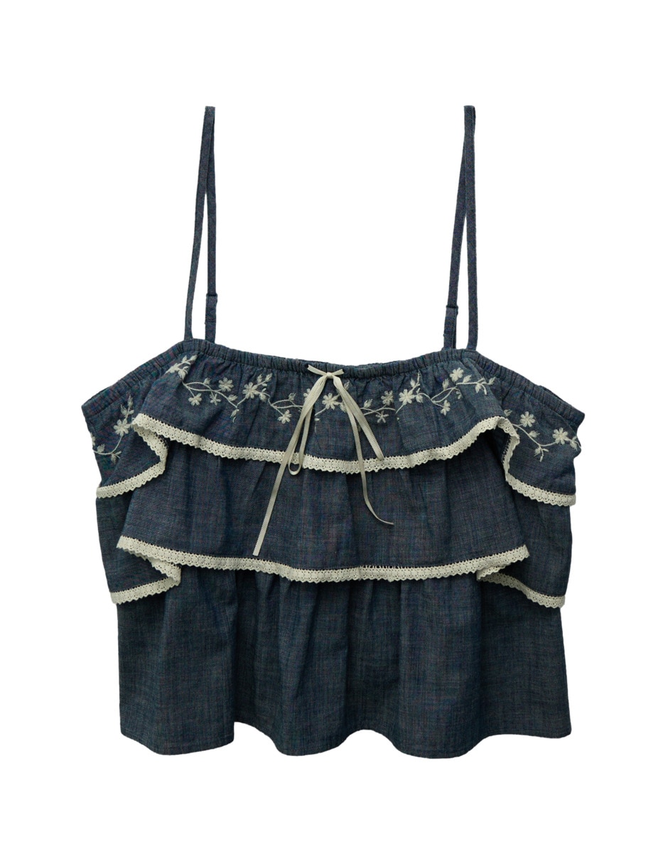 Top escote cuadrado tirante ajustable 3