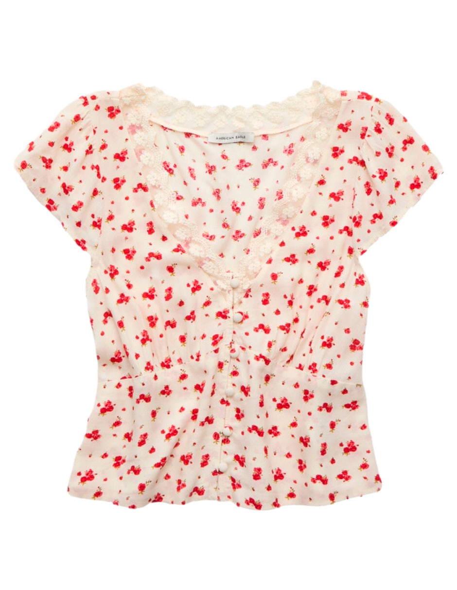 Blusa manga corta para mujer 3