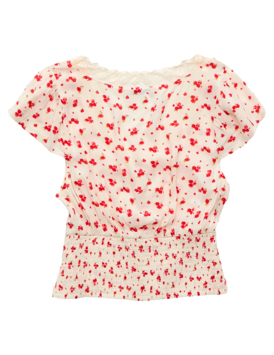 Blusa manga corta para mujer 4