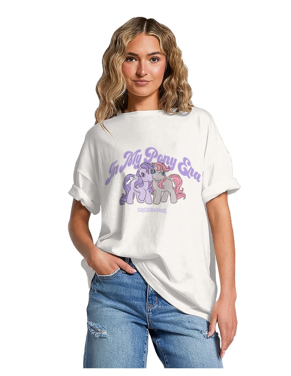 Playera manga corta Caricaturas cuello redondo para mujer 2