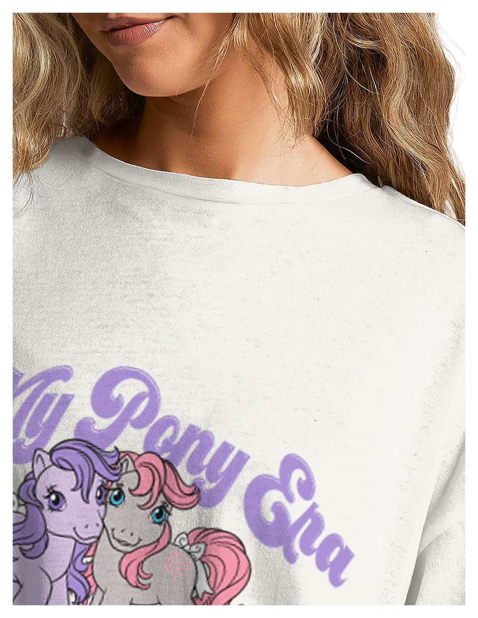 Playera manga corta Caricaturas cuello redondo para mujer 4