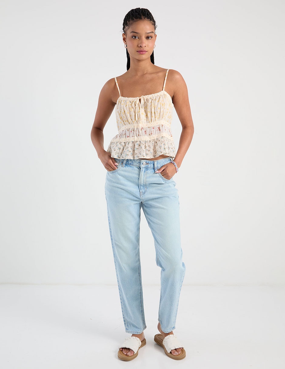 Top escote cuadrado tirante ajustable 3