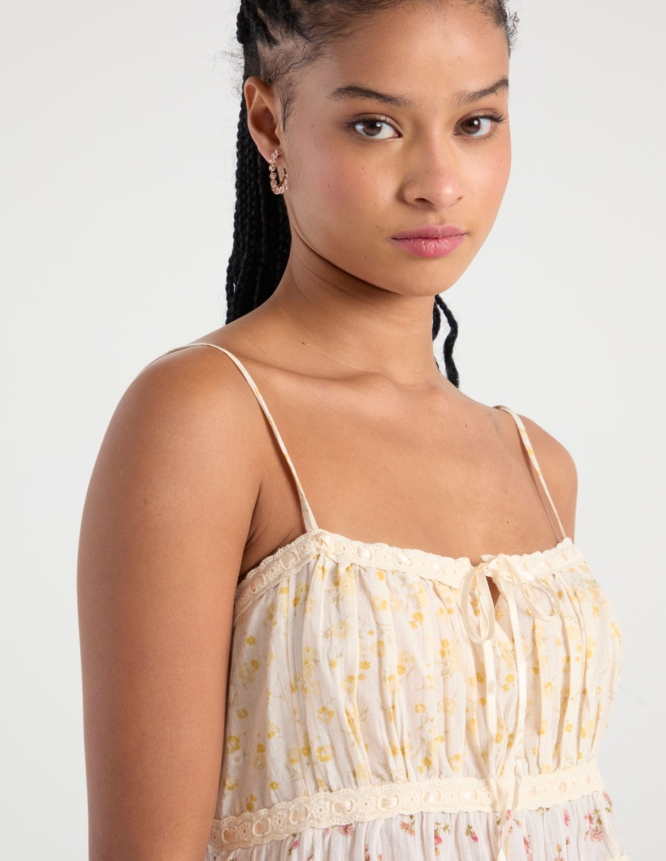 Top escote cuadrado tirante ajustable 4