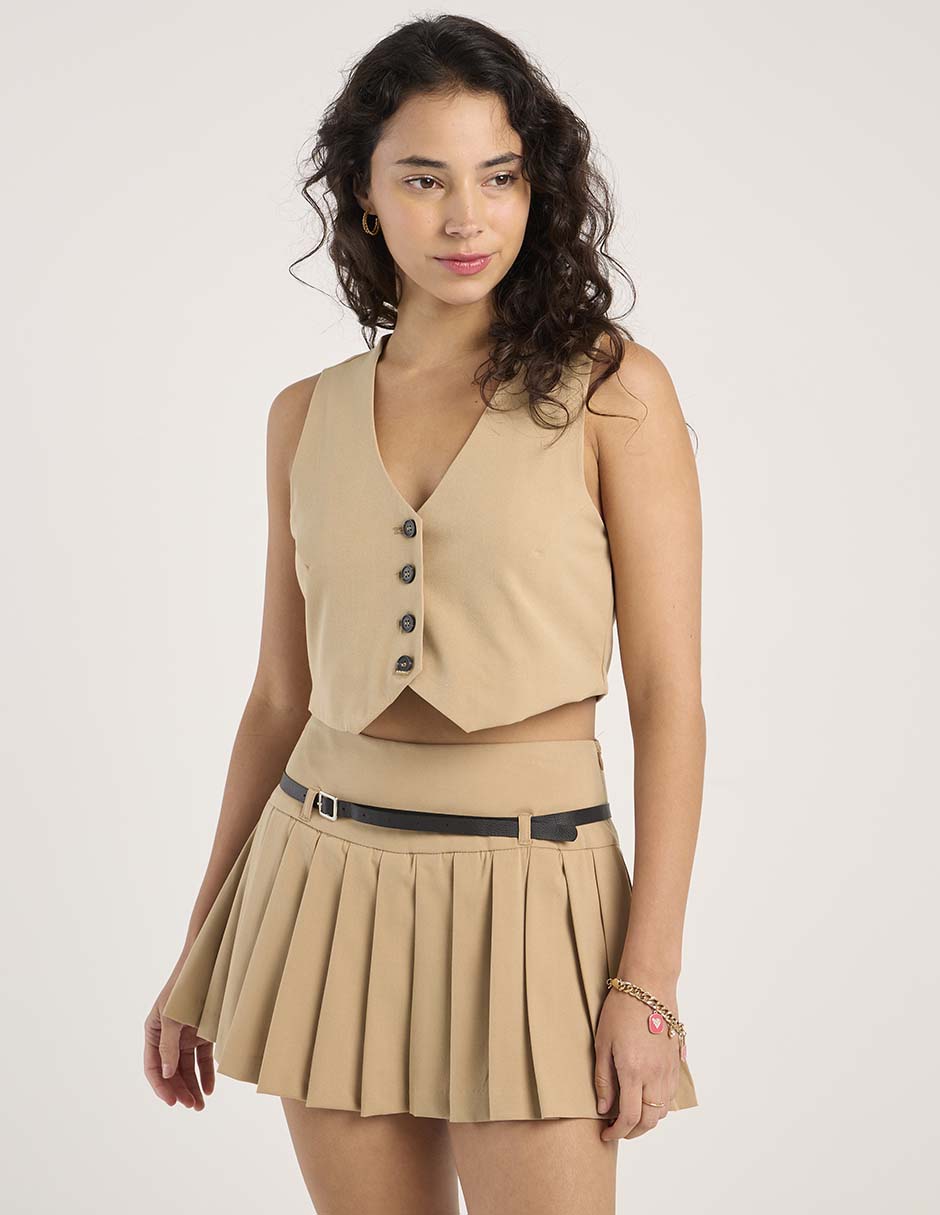 Chaleco Coffee Bean para mujer
