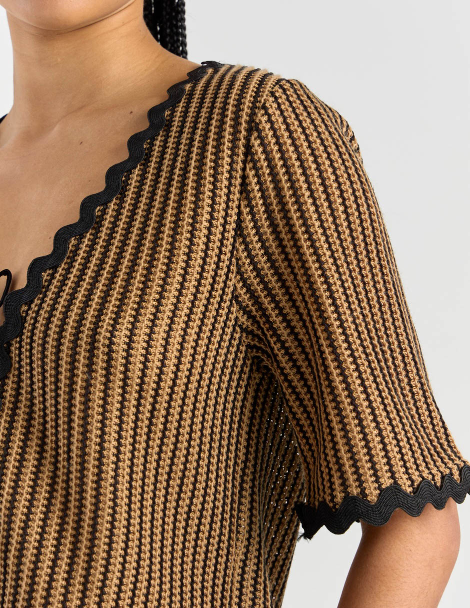 Blusa manga al codo para mujer 5