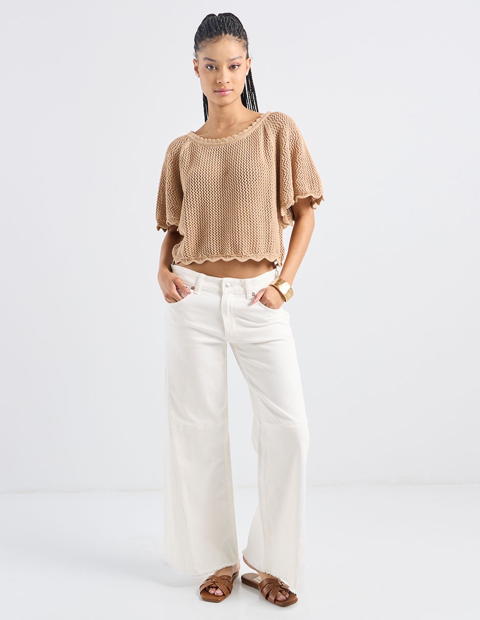 Suéter cuello redondo para mujer 3