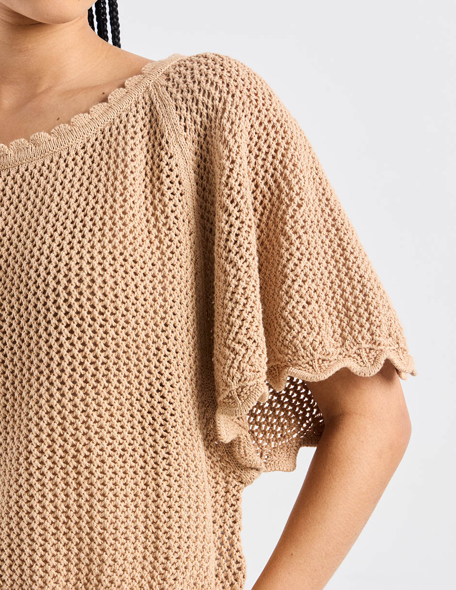 Suéter cuello redondo para mujer 5