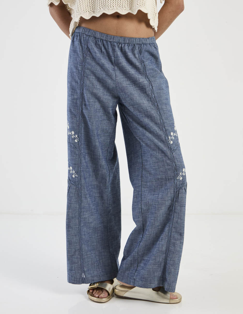 Pantalón acampanado straight para mujer 2