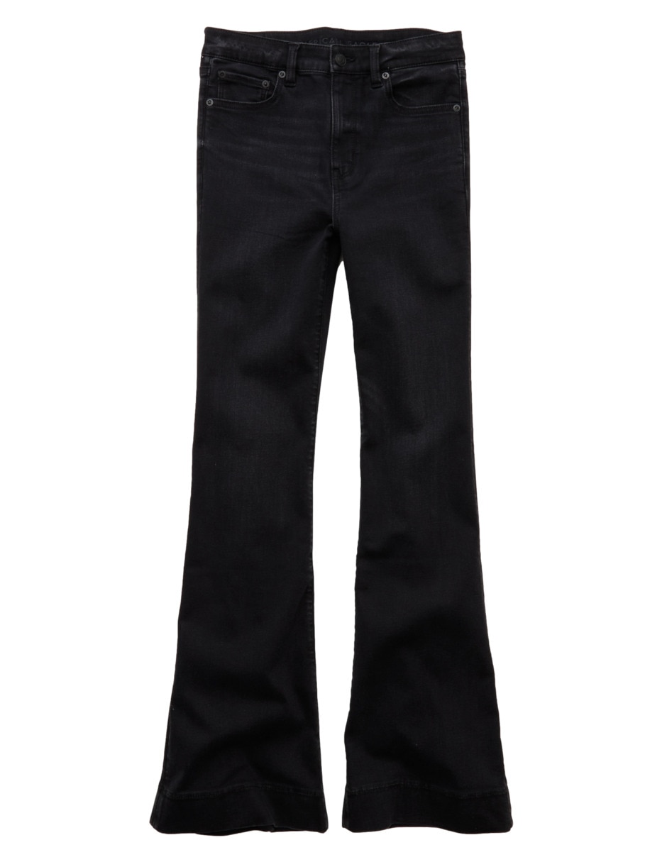 Jeans flare a la cintura para mujer 3