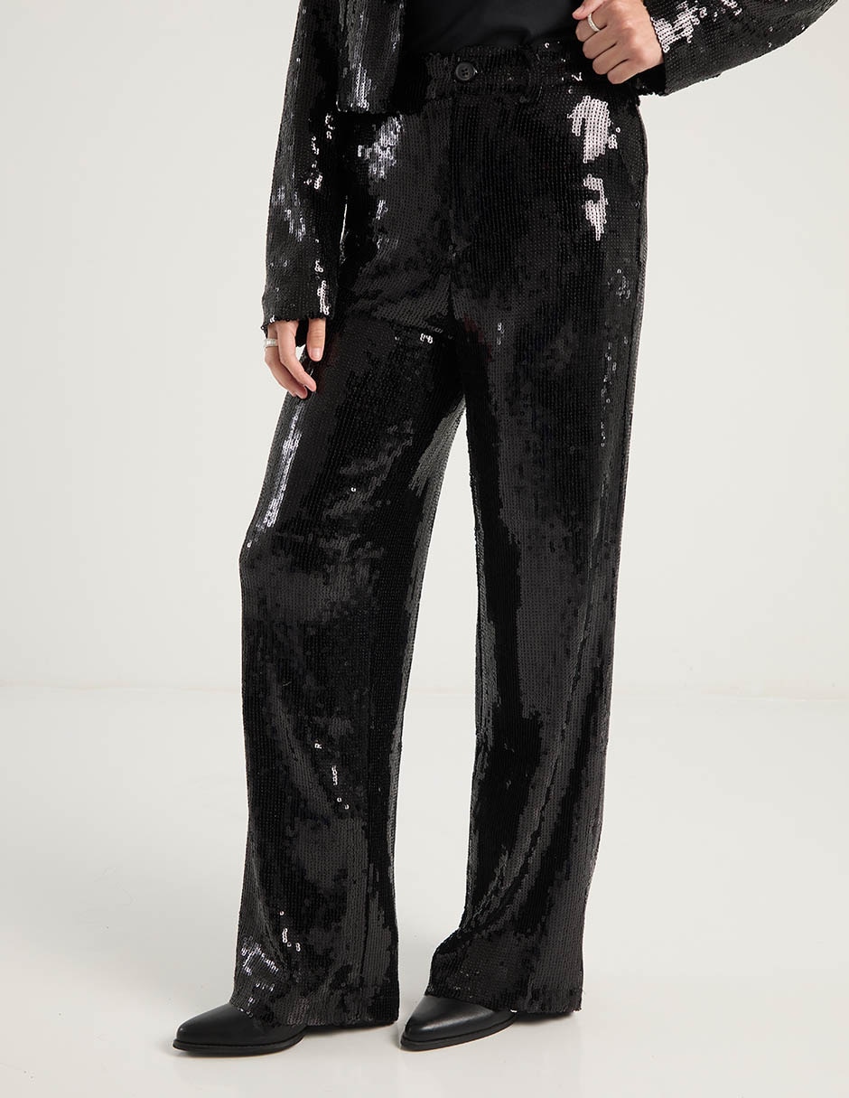 Pantalón relaxed wide leg para mujer