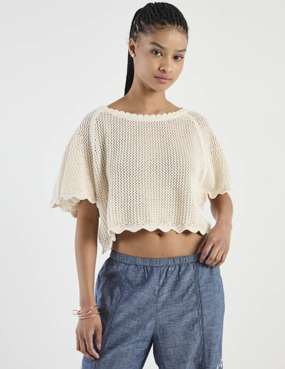 Suéter cuello redondo para mujer