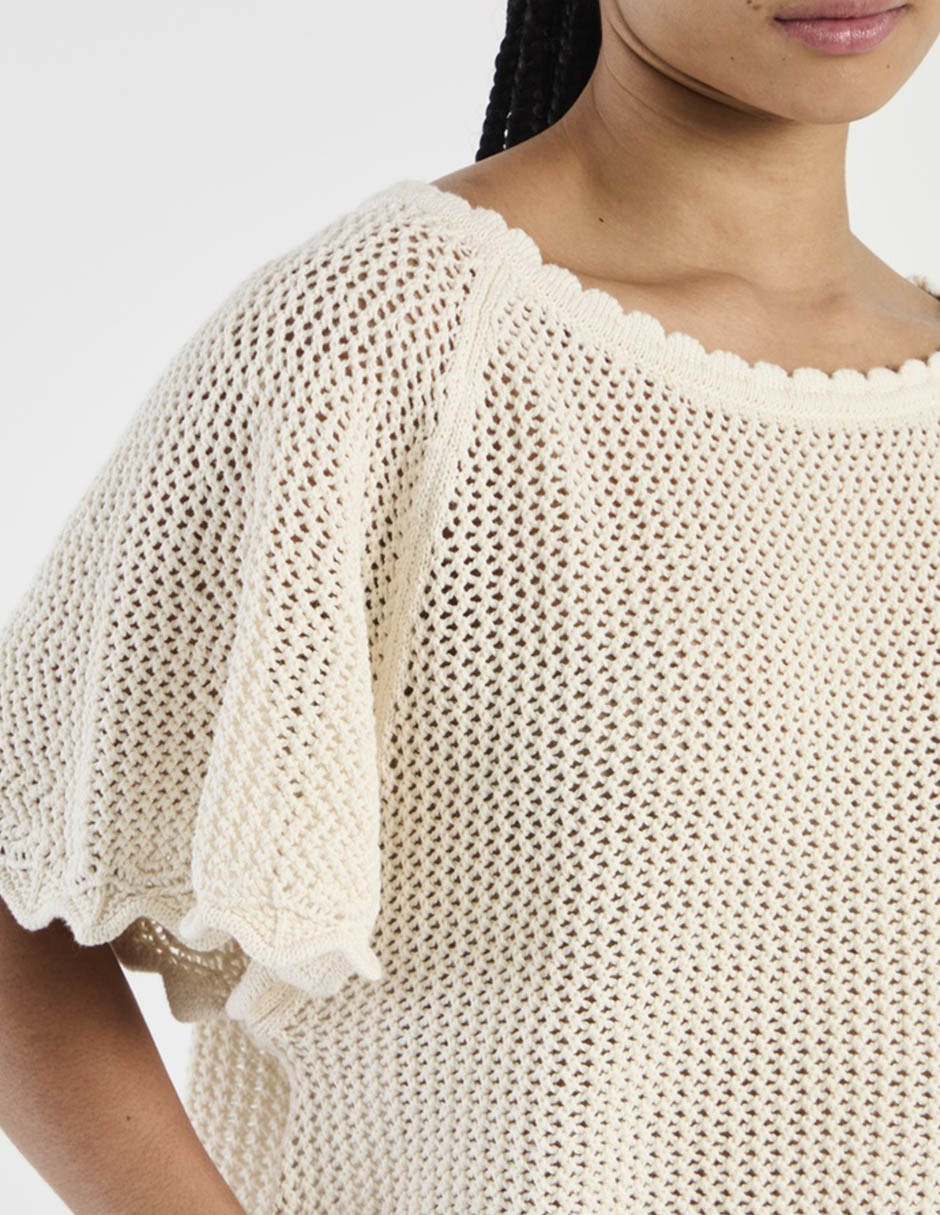 Suéter cuello redondo para mujer 4