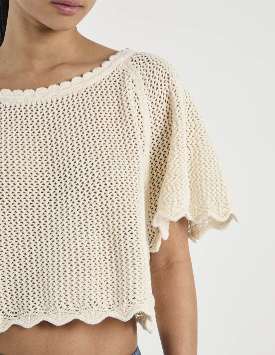 Suéter cuello redondo para mujer 5