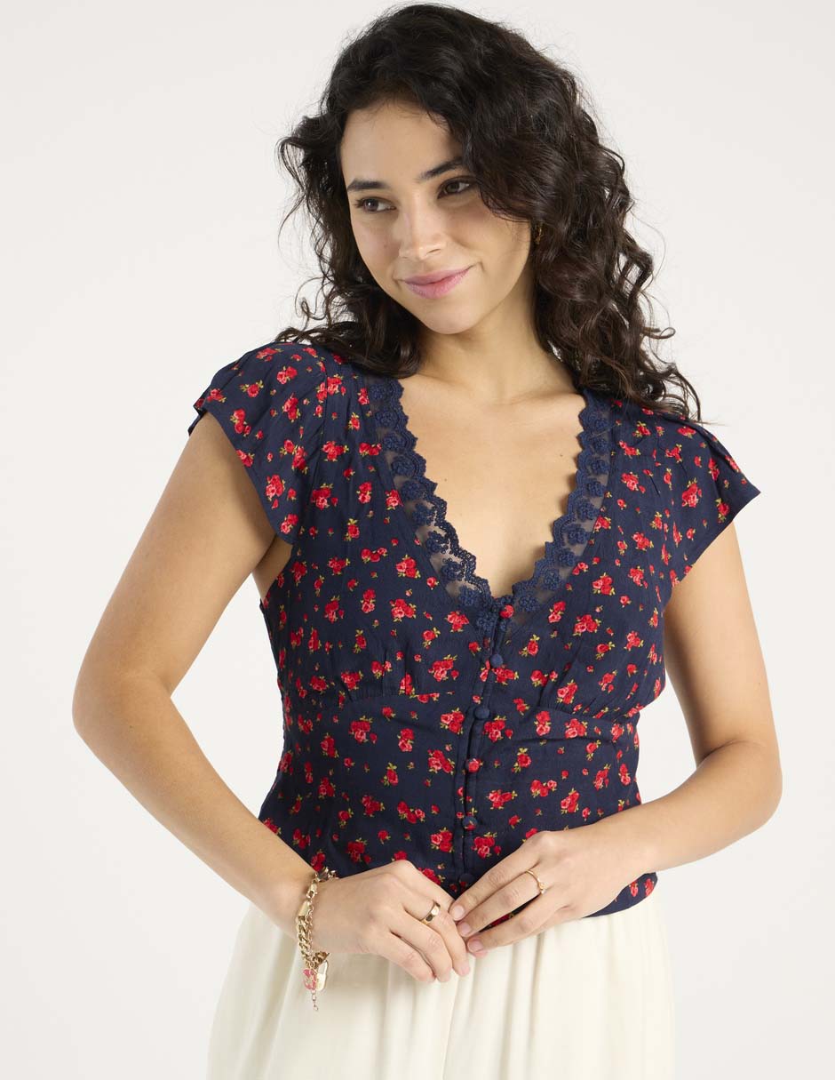Blusa manga corta para mujer 2