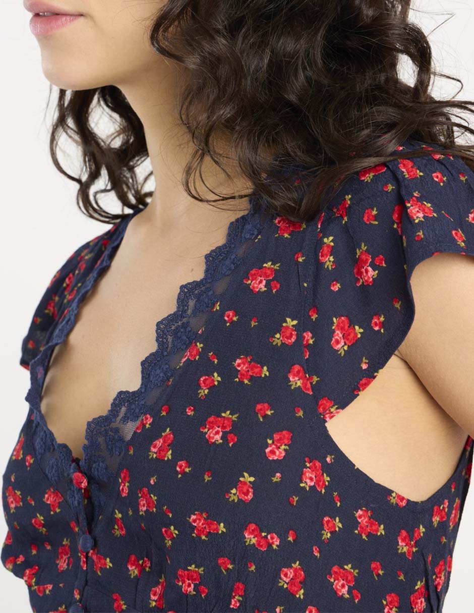 Blusa manga corta para mujer 4